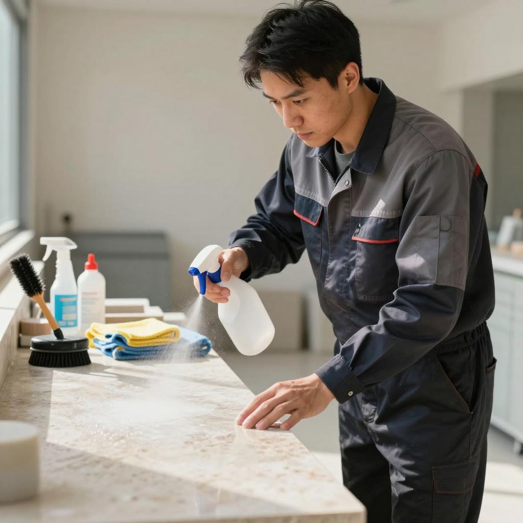 大理石上的茶渍、果汁、墨水等色素污染怎么清洗？