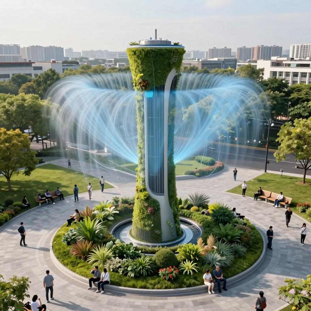 世界最大空气净化器在京测试 1小时净化3万立方