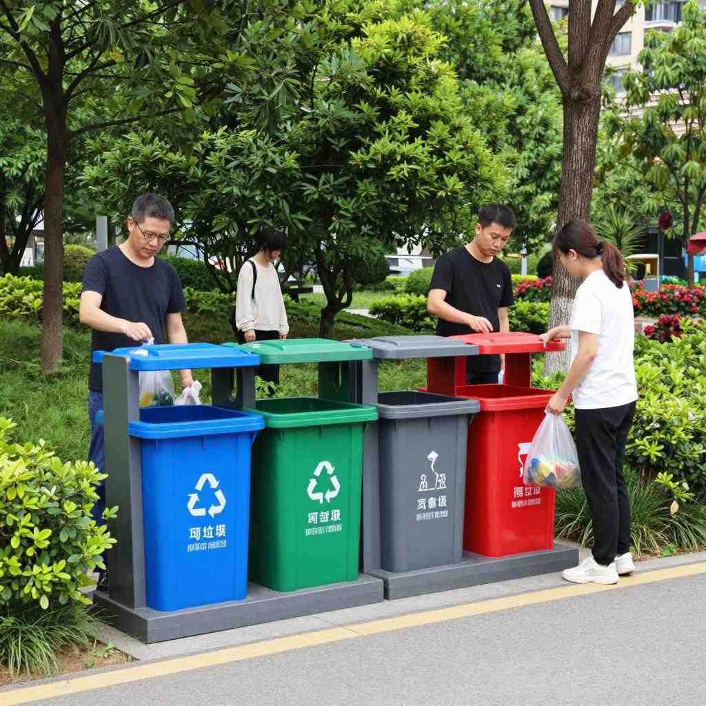 美国人均日产垃圾2公斤 环保人士发起“我是垃圾桶”活动