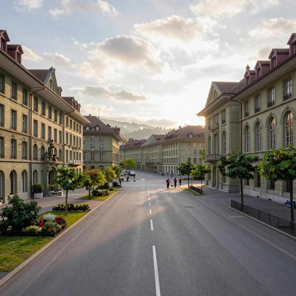 跟随环卫工人“逛”瑞士首都伯尔尼